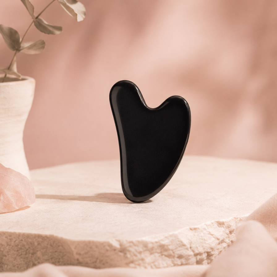 Piedra Gua-Sha — Cuarzo Facial | Vela Glow